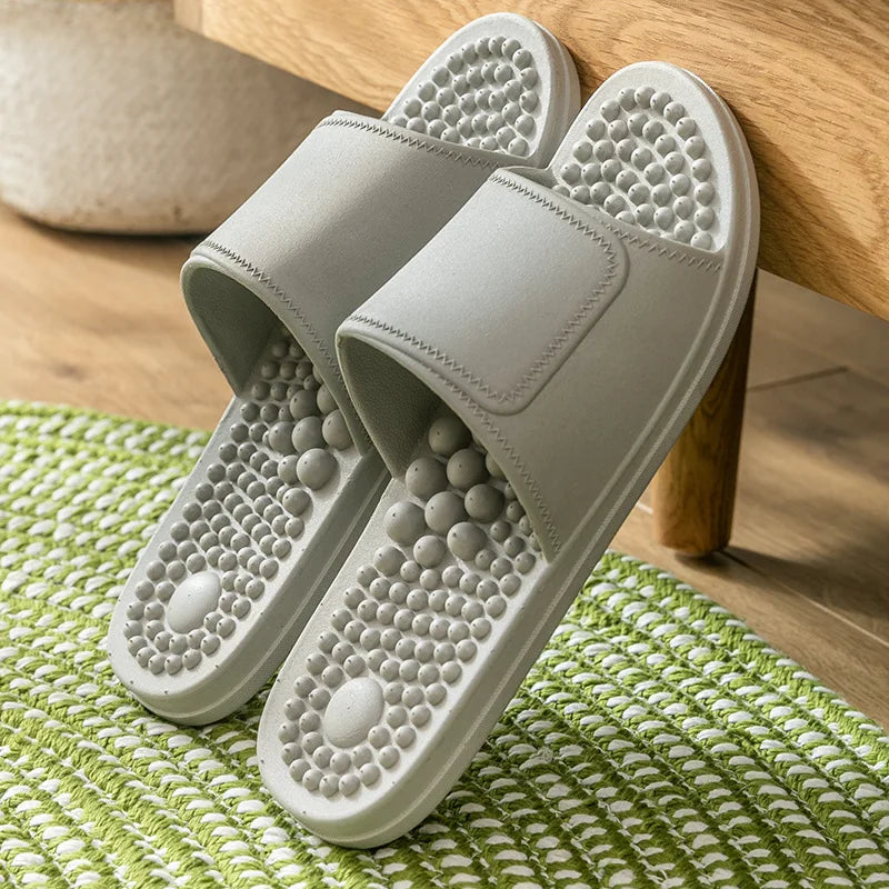 Women & Men Massage Slippers | Soft Non-Slip Indoor Slides