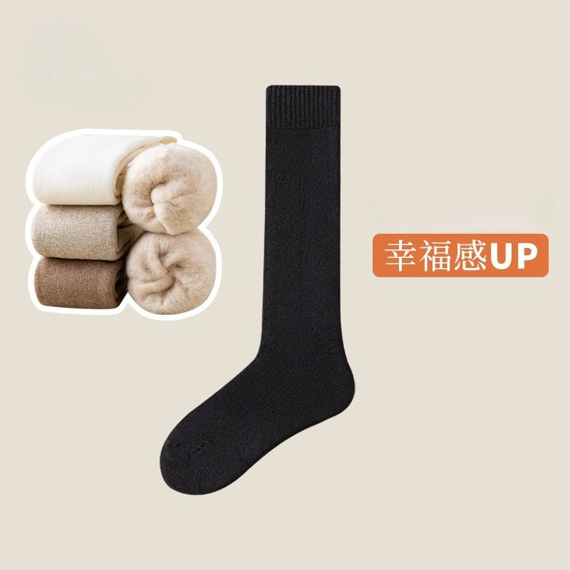Women's Winter Warm Wool Knee Socks | Cozy & Stylish Footwear
