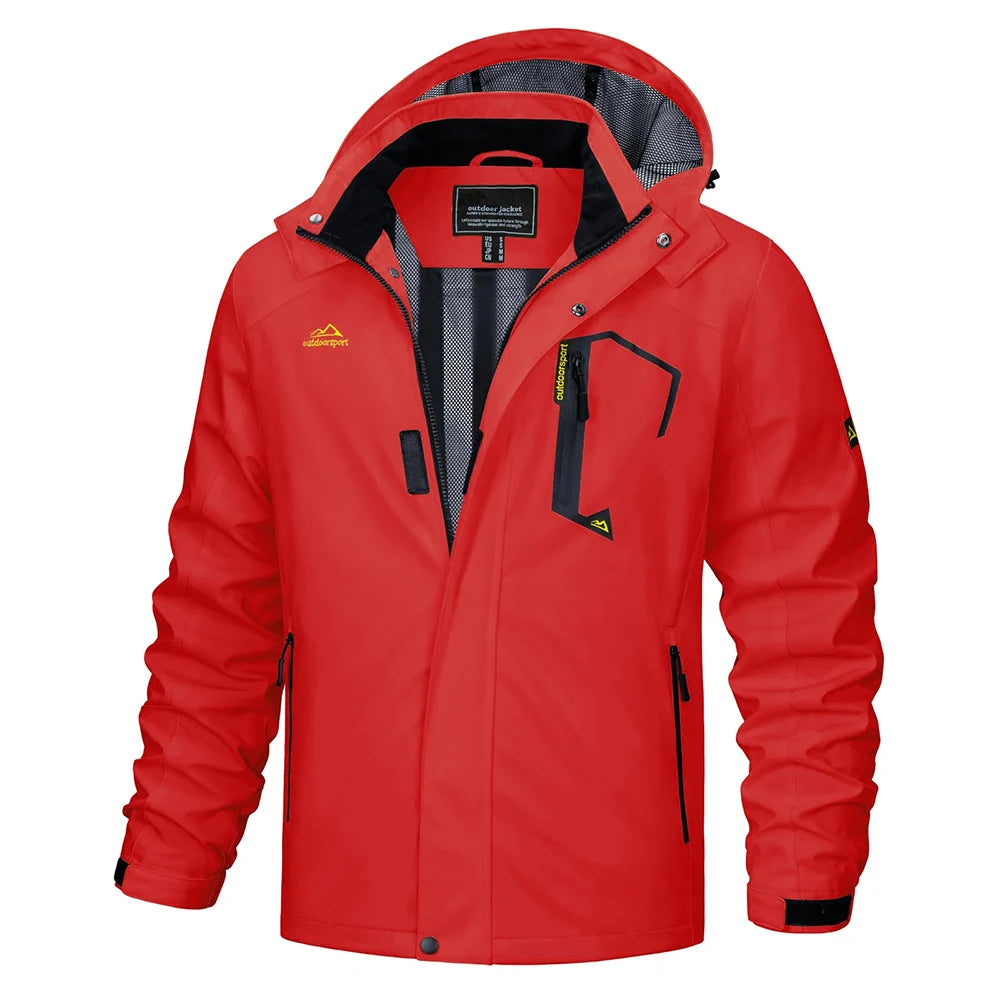 Chaqueta Impermeable Ligera para Hombre | Cortavientos Versátil para Exteriores