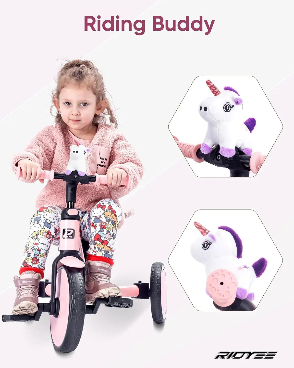 5-in-1 Convertible Kids Tricycle | Safe & Fun Ride-On Toy
