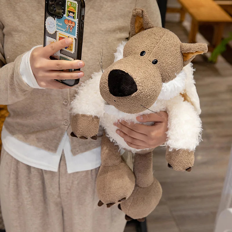 Cute Sheep Plush Toy | Soft Sleepy Sheep Plushie Gift
