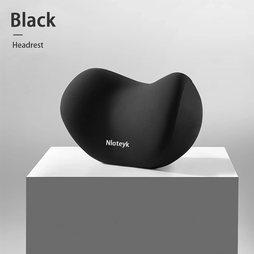 Memory Foam Car Neck Pillow | Breathable Lumbar Support Cushion