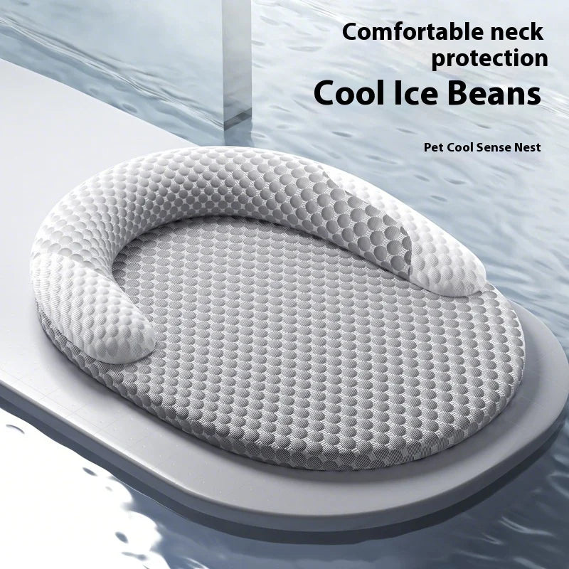 Summer Cooling Pet Mat | Removable & Washable Dog Cat Bed