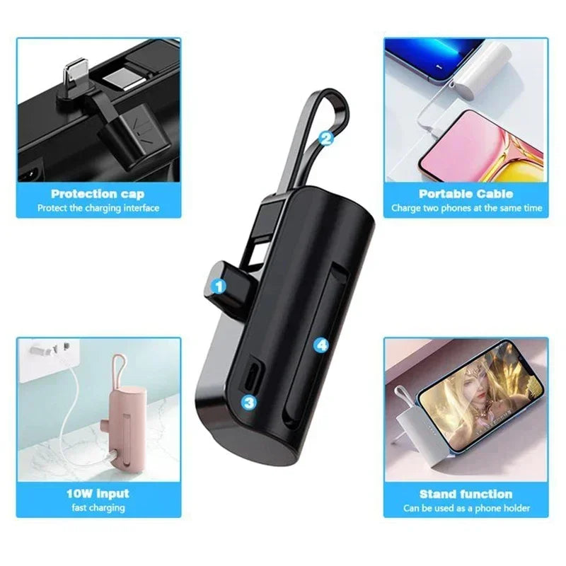 20000mAh Mini Portable Power Bank - High-Capacity External Battery