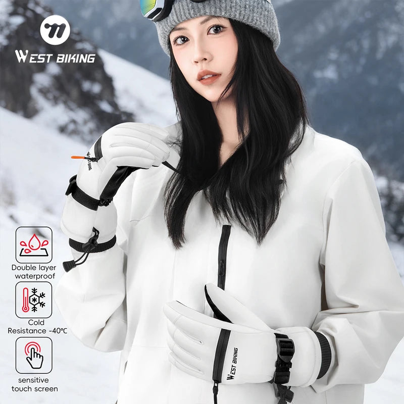 Waterproof Thermal Touchscreen Winter Ski Gloves for All