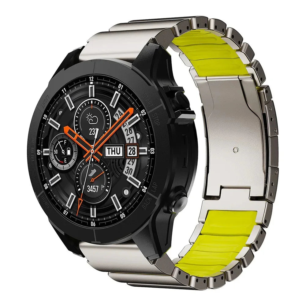 22/26mm Titanium Rubber Watch Strap | Durable & Stylish Replacement Band