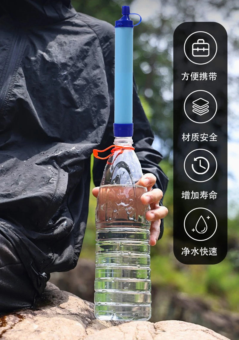 Portable Water Filter Straw | Ultra-Light 4-Stage Purification System