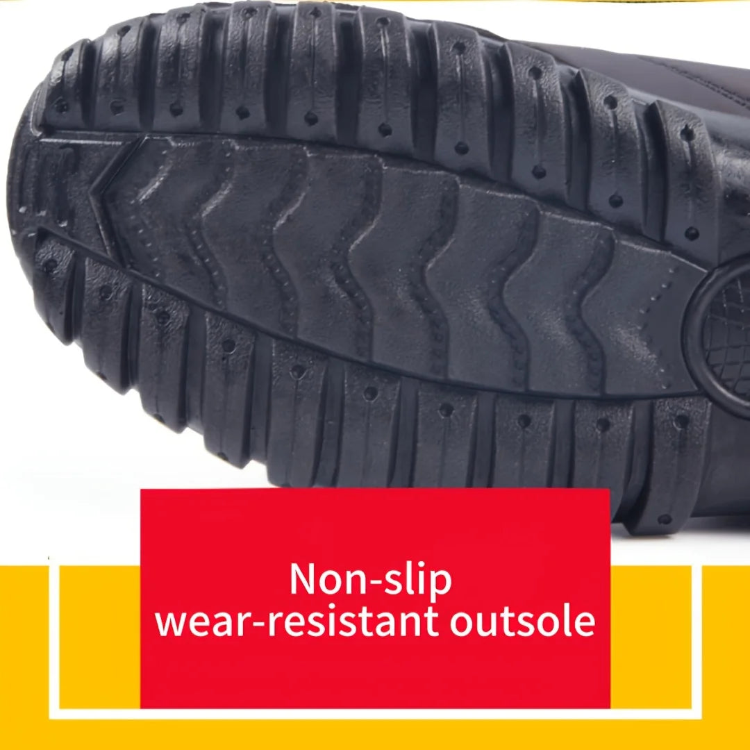 Men's Warm Cotton Snow Boots | Waterproof Ankle Winter Boots