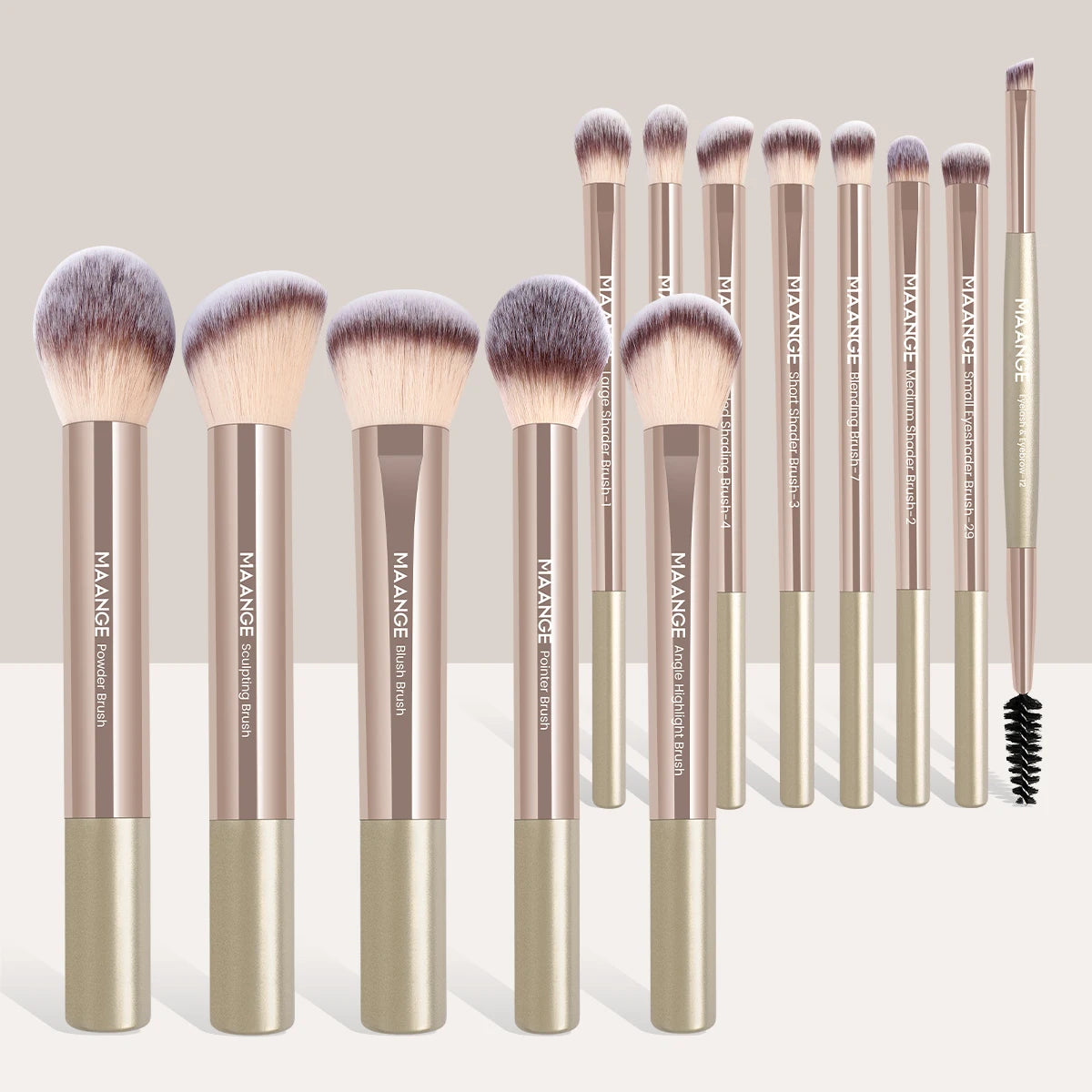 13pc Soft Synthetic Hair Makeup Brush Set | Flawless Beauty Tools