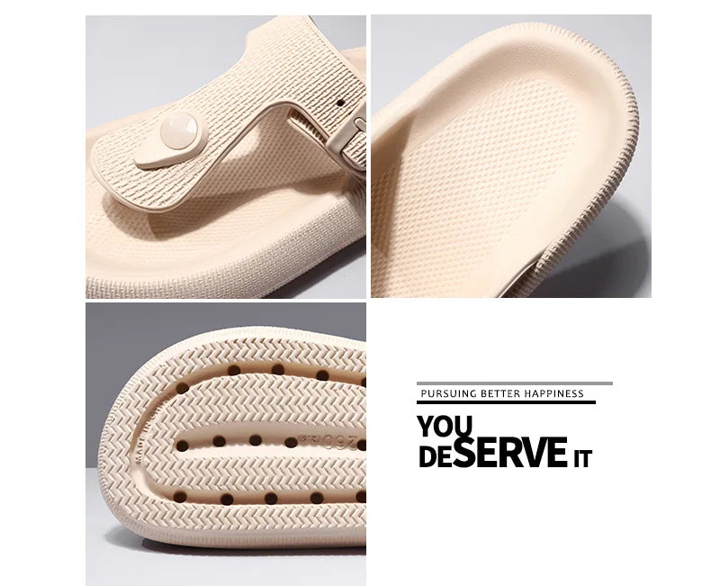 Men's Adjustable Buckle Flip Flops | Summer Beach Sandals