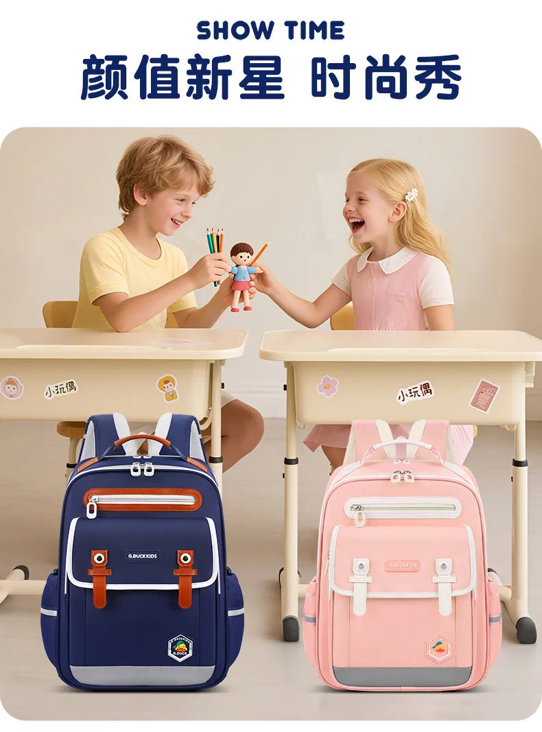 Ergonomic Kids Backpack for Grades 1-6 | Large Capacity School Bag