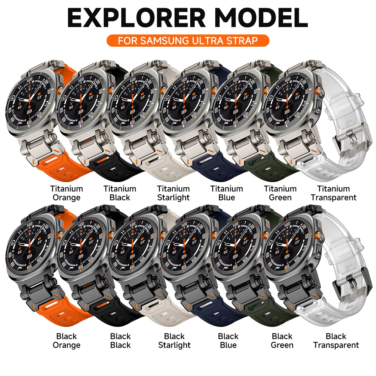 Luxury Rubber Strap for Galaxy Watches | Sporty & Comfortable Band