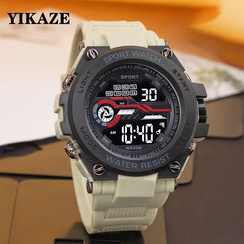 Men's Waterproof Sports Watch | Multifunctional Digital Military Design