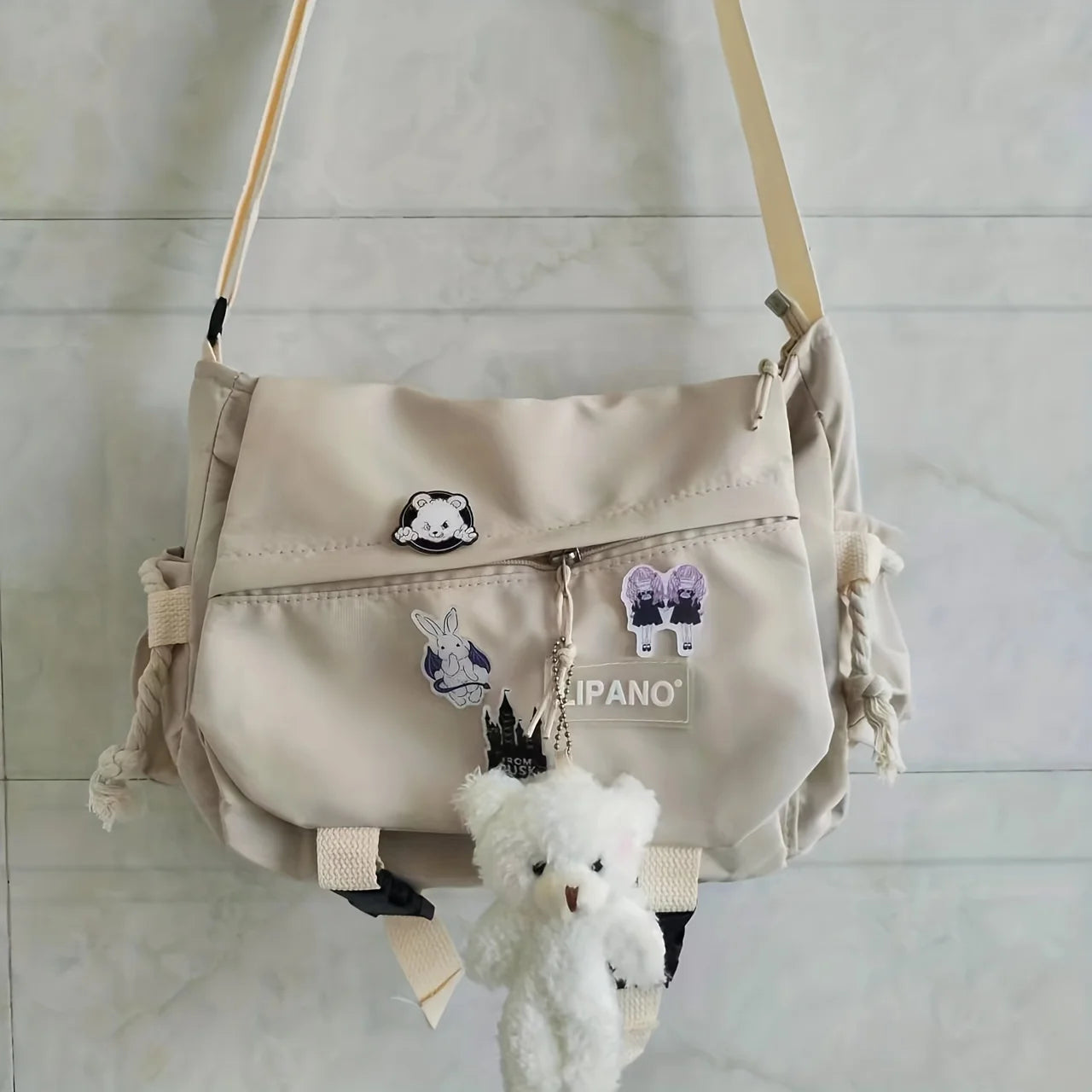 Large Capacity Nylon Shoulder Bag | Versatile Messenger Carry