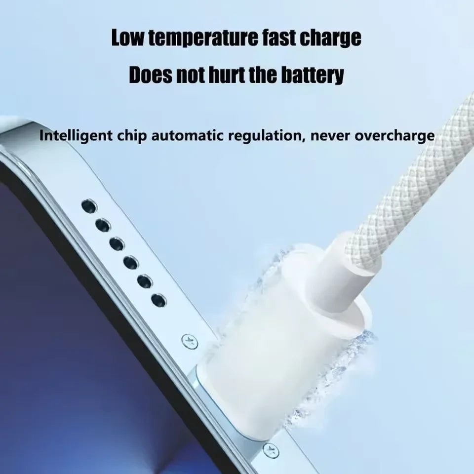 20W USB-C Fast Charging Cable for iPhone & iPad Devices