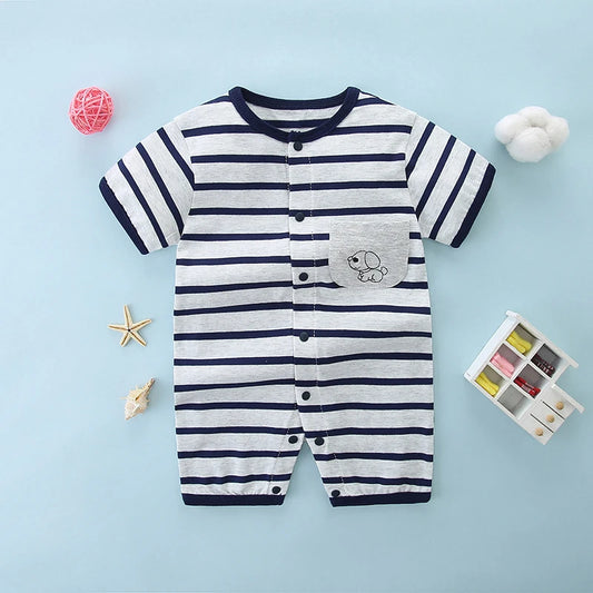 Cute Summer Infant Jumpsuit Pajamas | Soft Cotton Baby Suit