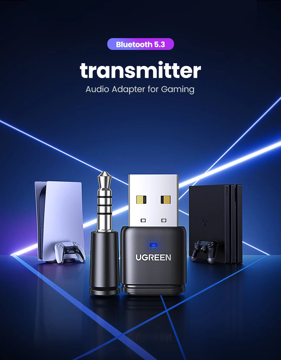 Bluetooth 5.3 Audio Adapter for PS4, PS5 & Nintendo Switch