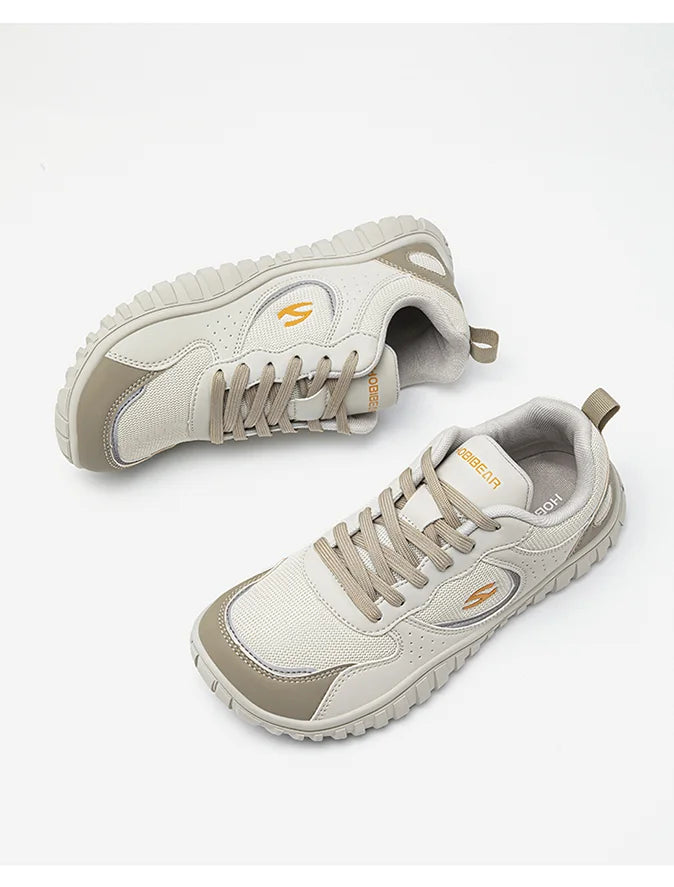 Unisex Wide Toe Sneakers | Comfortable Lace Up Walking Shoes