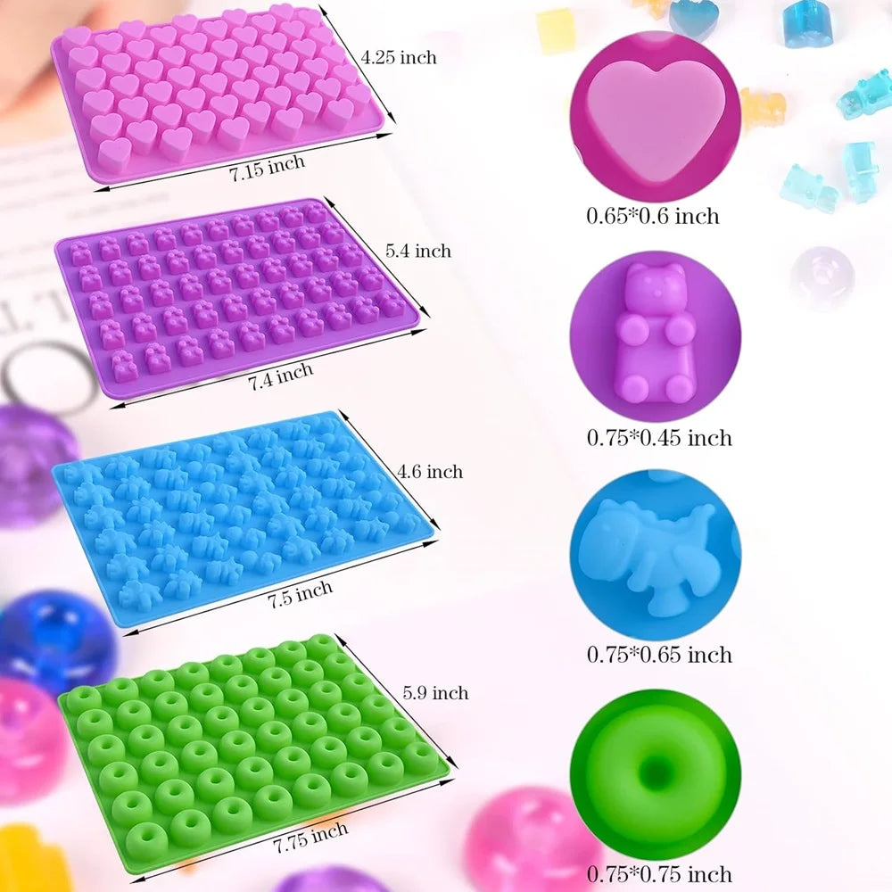 DIY Candy Silicone Moulds Set | Create Fun Gummy Treats at Home