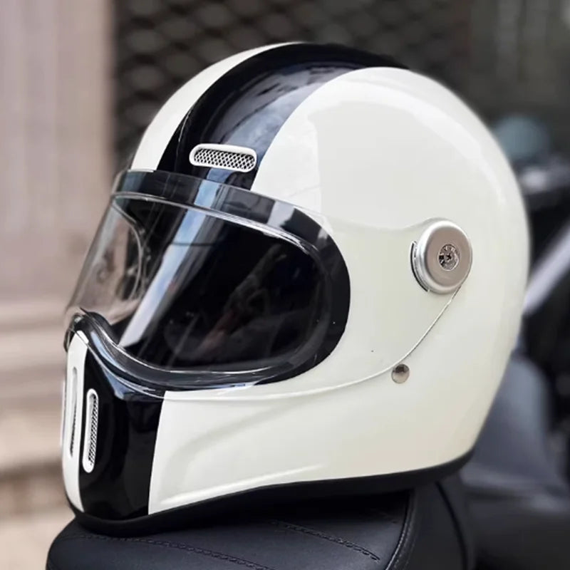 Dual Visor Full Face Motorcycle Helmet | ECE DOT Approved Design