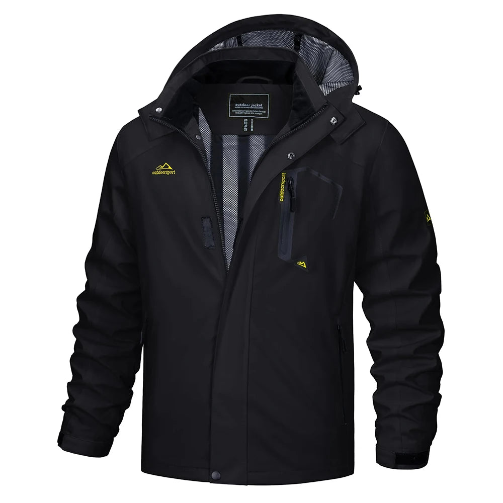 Chaqueta Impermeable Ligera para Hombre | Cortavientos Versátil para Exteriores
