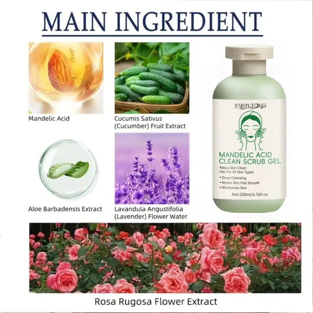 Deep Cleansing Exfoliating Gel Facial Scrub for Radiant Skin