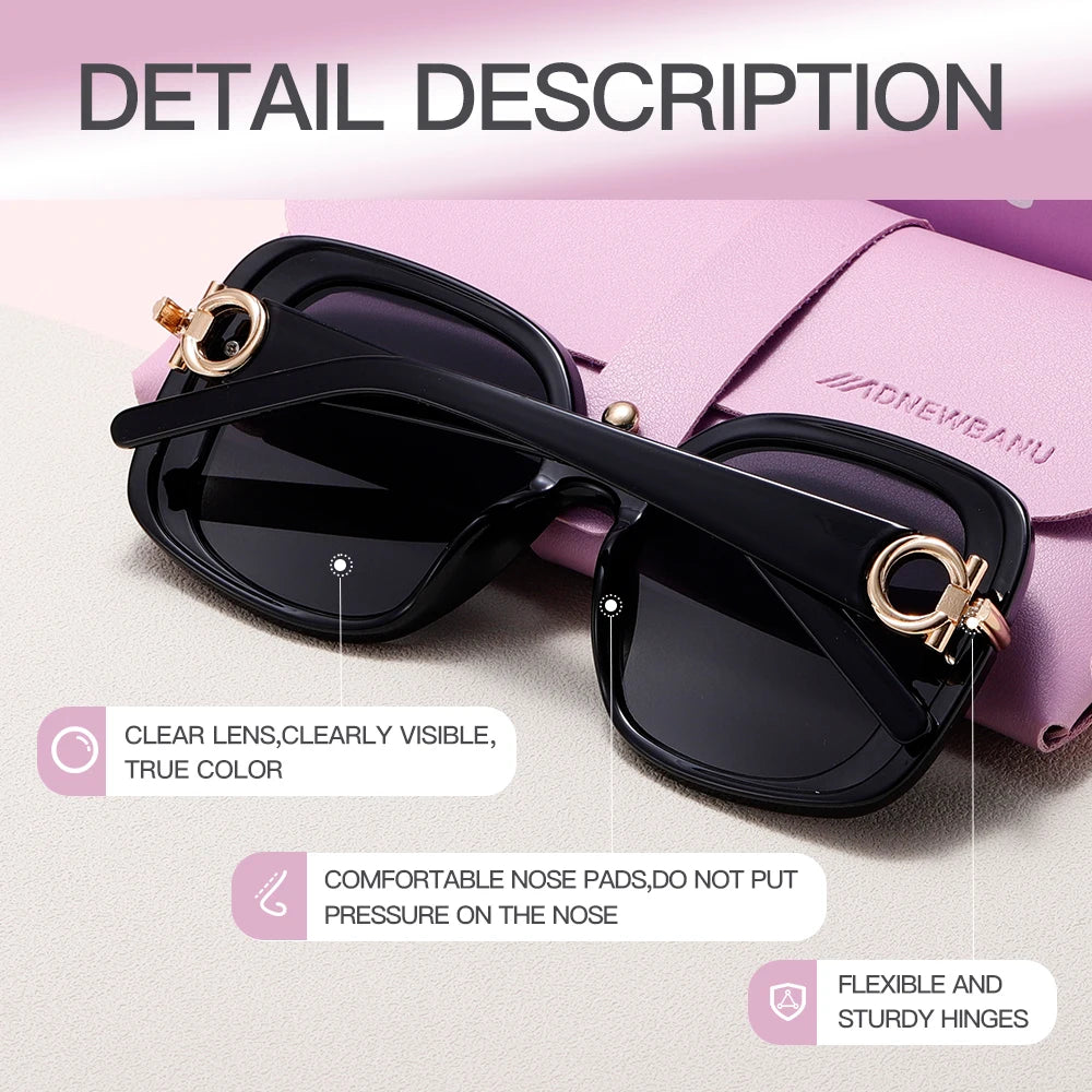 Trendy Square Frame Sunglasses for Men & Women | UV400 Protection