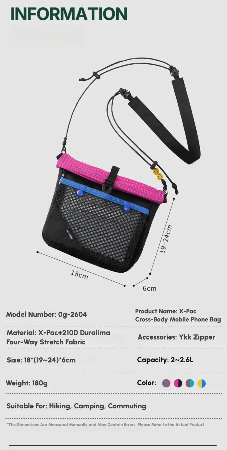 Ultralight Waterproof Crossbody Bag | Perfect for Hiking & Camping