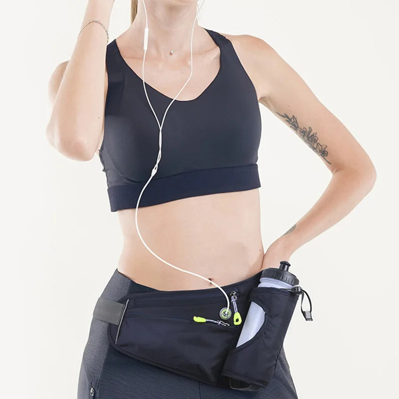 Waterproof Running Waist Bag with Water Bottle Holder for Outdoor