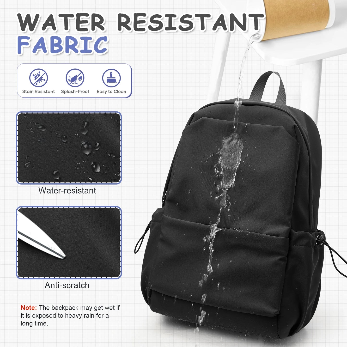 Lightweight Unisex Backpack | Stylish Travel Bag for School & College