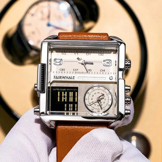 Elegant Men's Electronic Quartz Watch | Luminous Vintage Sports Timepiece
