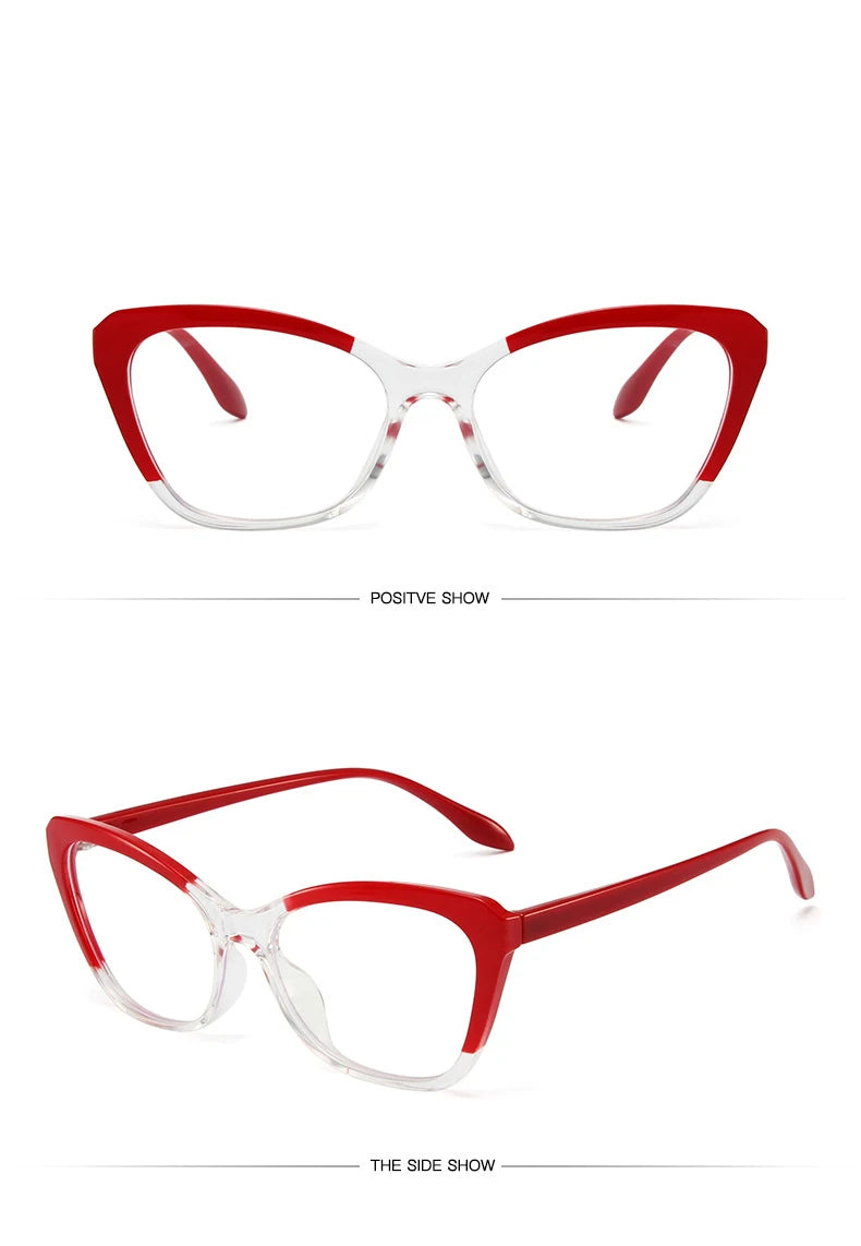Trendy Cat Eye Blue Light Blocking Eyeglasses for Women