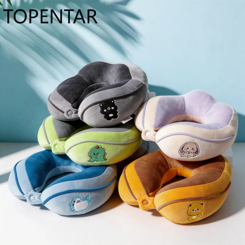 Cute U-Shaped Neck Pillow | Travel & Office Cervical Support