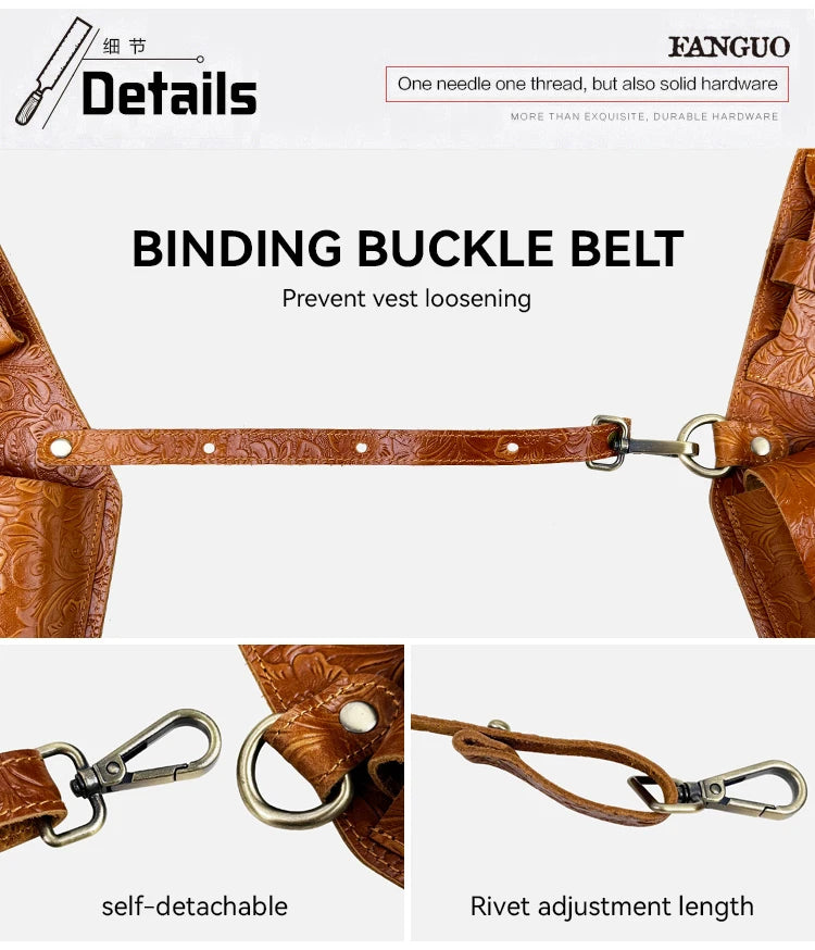 Anti-Theft Medieval Leather Holster Bag | Stylish Steampunk Design
