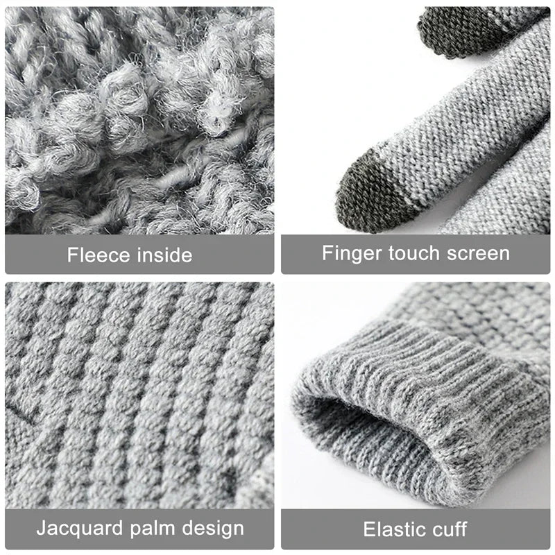 Warm Winter Touch Screen Gloves | Cozy Full Finger Mittens