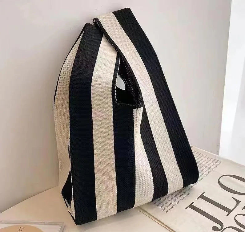 Handmade Mini Knitted Tote Bags | Portable Spring Summer Handbags