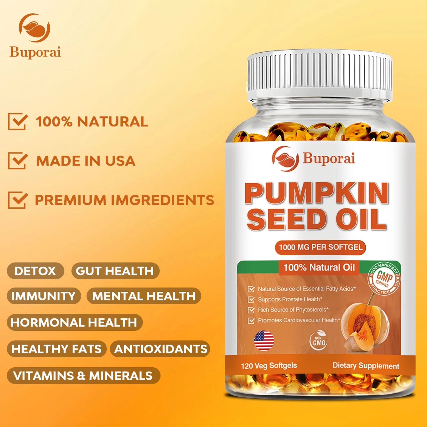 Pumpkin Seed Oil for Hair Growth & Prostate Health | Essential Support