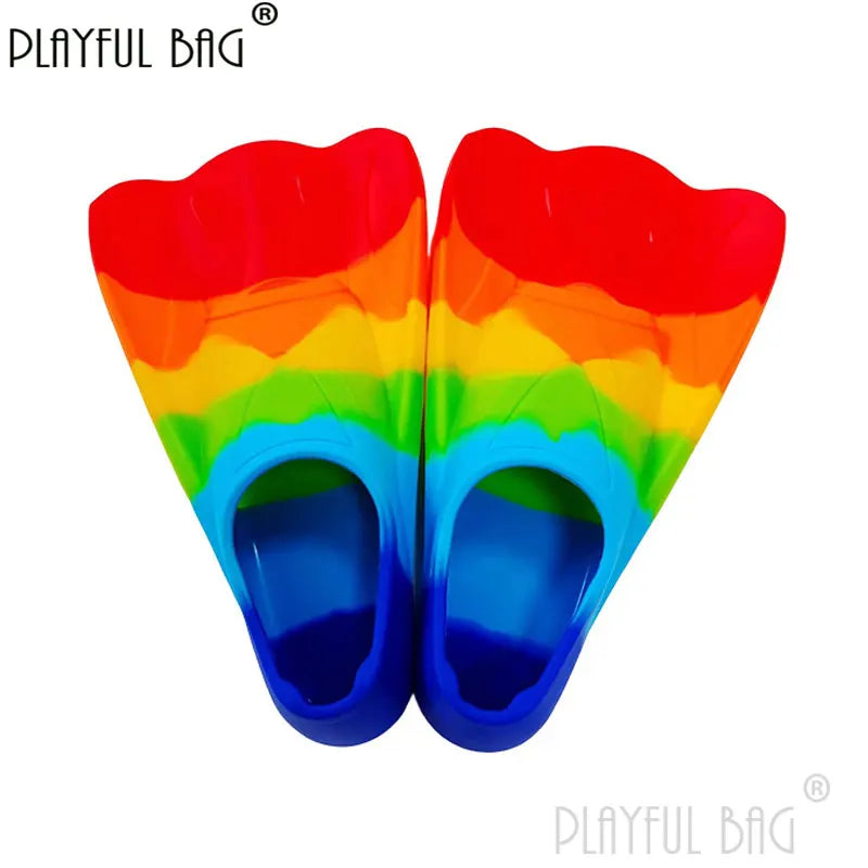 Colorful Silicone Swimming Short Fins | Perfect for All Ages
