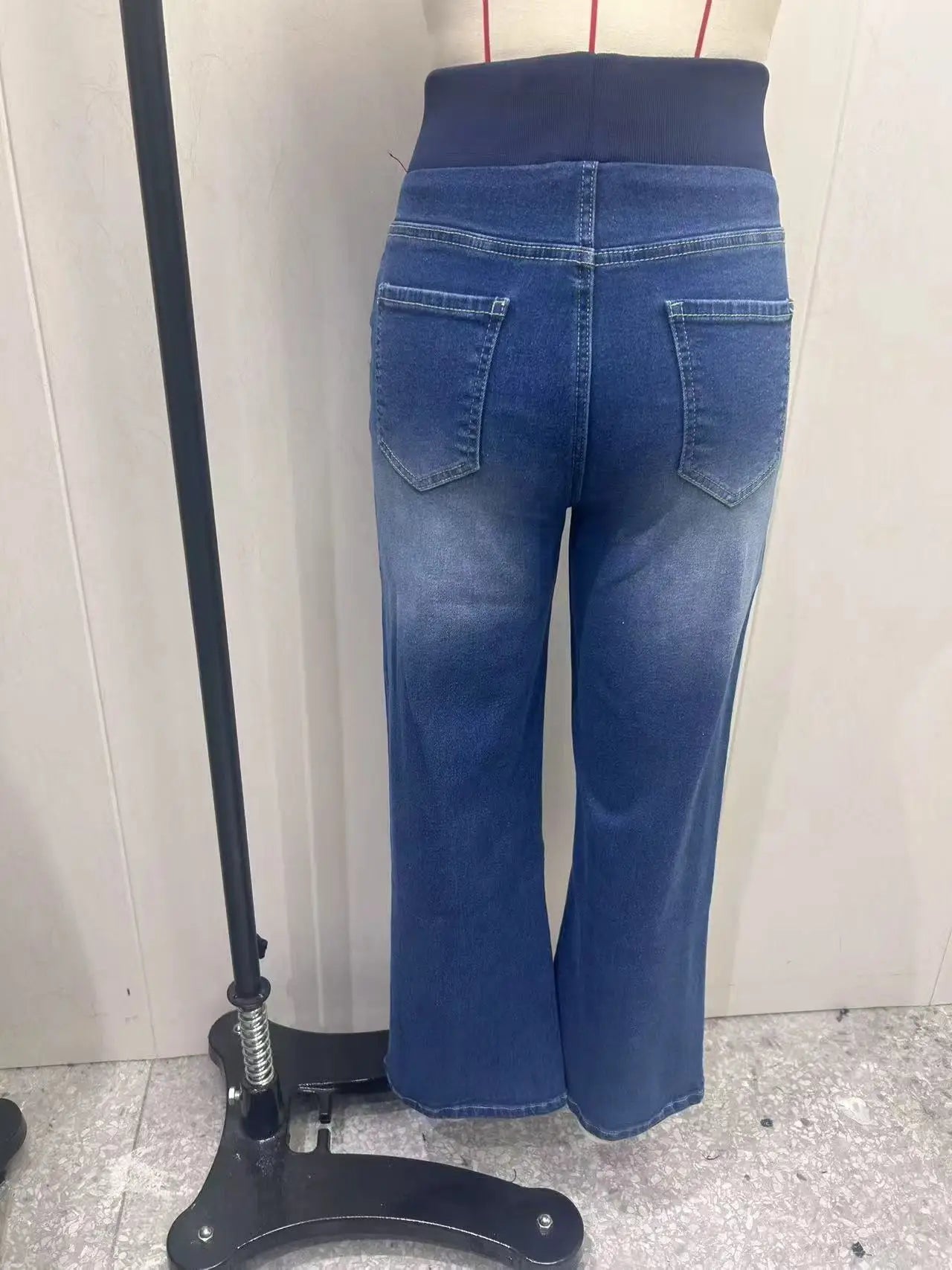 Women's High Stretch Loose Straight-Leg Jeans | Trendy & Comfortable