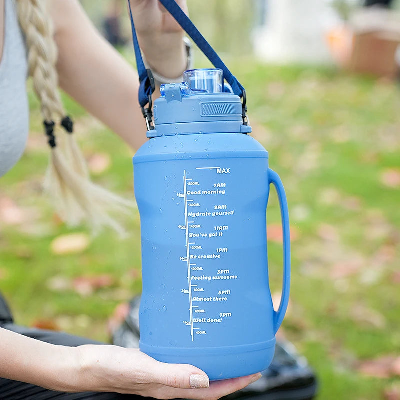 2L Portable Silicone Water Bottle | Leakproof & BPA-Free Sports Cup