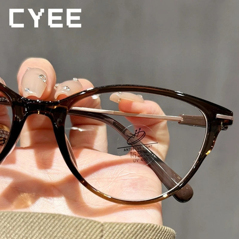 Stylish Women's Cat Eye Anti Blue Light Glasses | Prescription Ready