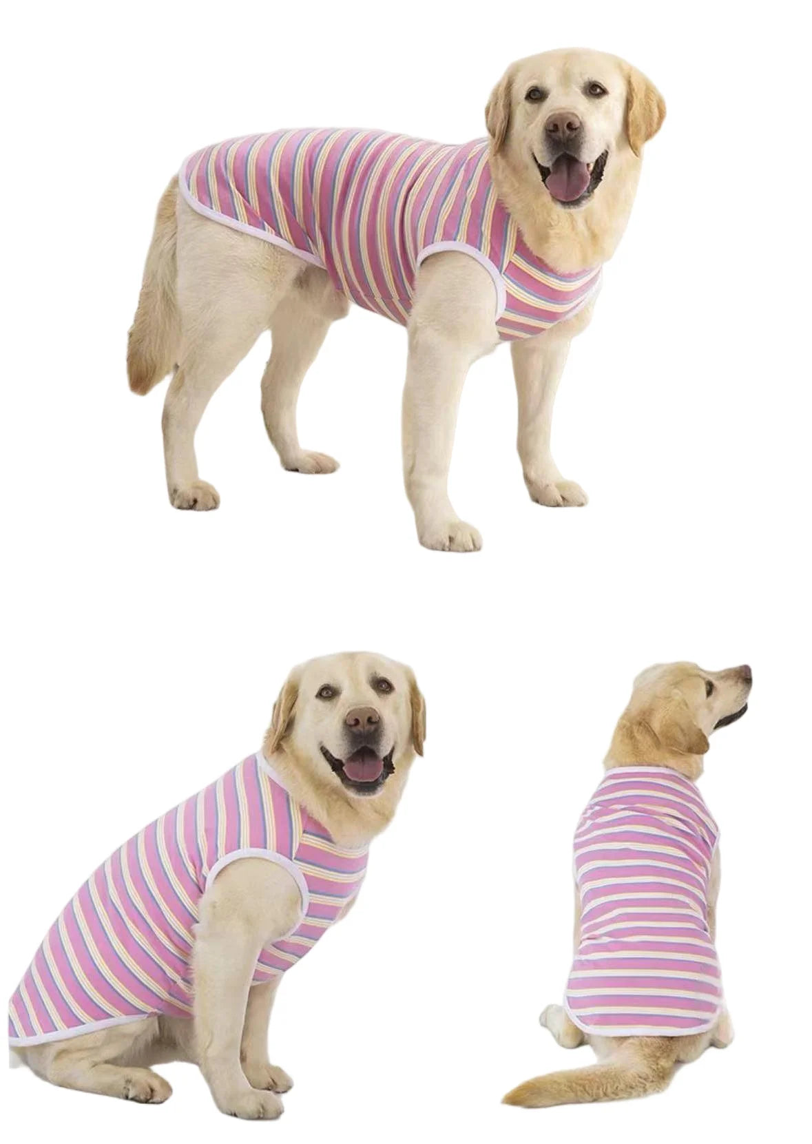 Summer Sleeveless Vest for Medium and Large Dogs | Comfortable Pet Pajamas