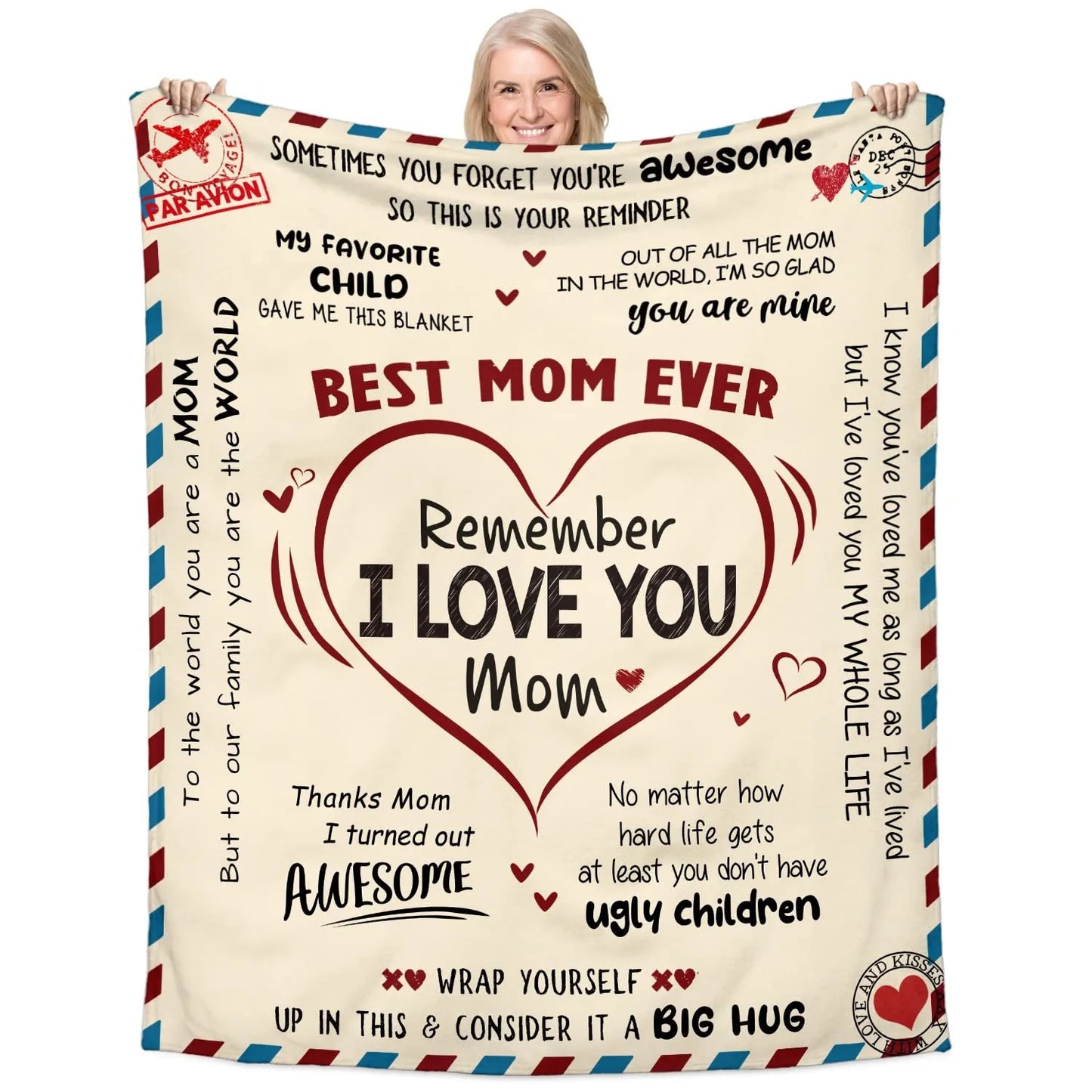 Super Soft Flannel Throw Blanket | Unique Gifts for Mom