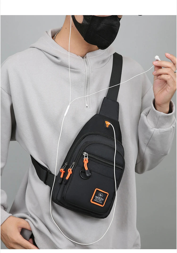 Men's Casual Sling Bag | Versatile Outdoor Chest Crossbody Pouch