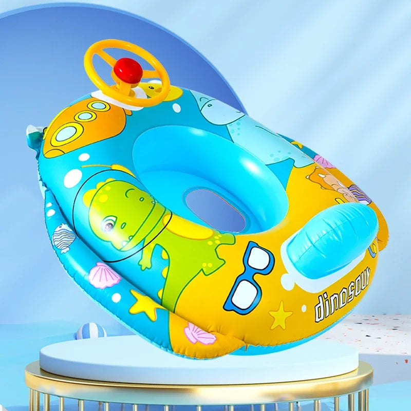 Inflatable Cartoon Baby Swimming Ring | Fun Water Play Toy