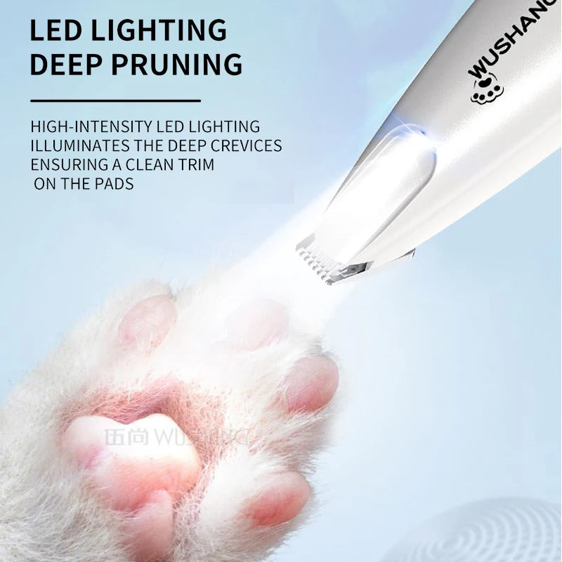 Electric Dog Groomer Trimmer | Low Noise LED Pet Hair Clipper