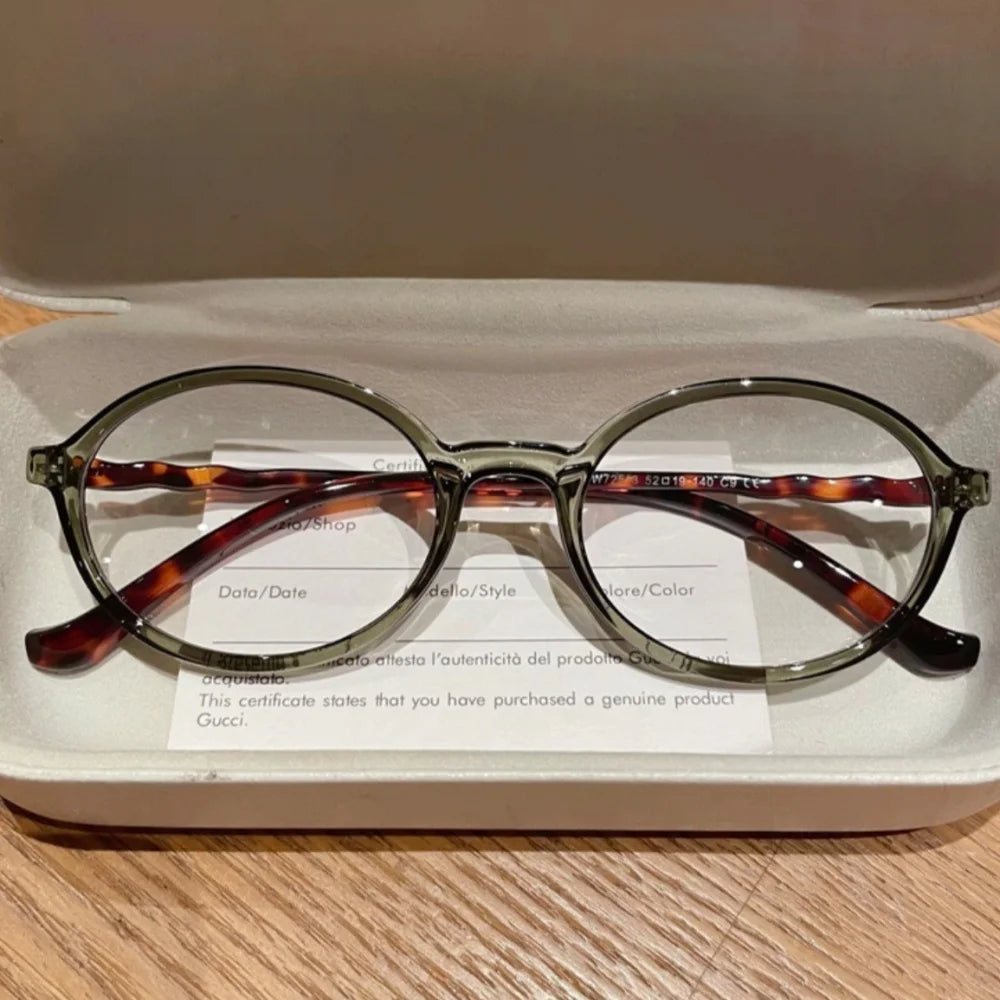 Stylish Oval Anti Blue Light Glasses for Women | Eye Protection