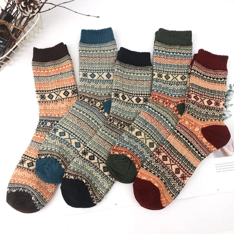 Colorful Wool Socks for Men | Warm & Comfortable Winter Footwear