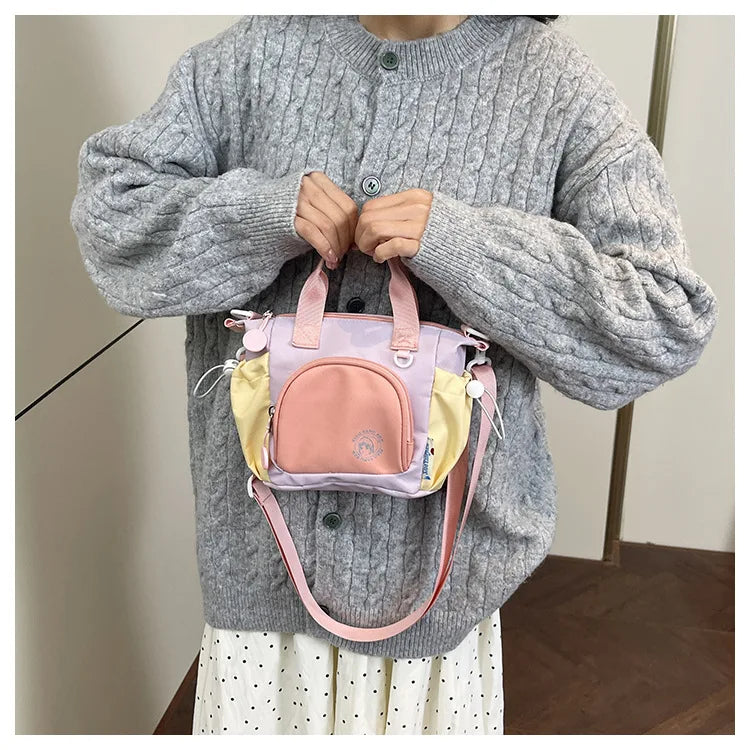 Elegante Bolso de Hombro Color Block | Bandolera Versátil para Mujer