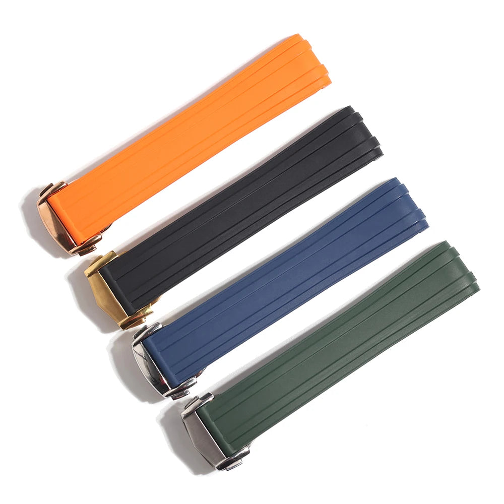 20mm Versatile Rubber Watch Strap | Custom Fit & Multi-Colors